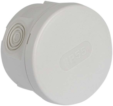Boitier de derivation etanche rond d.85 prof.50mm - 03207