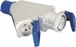 Adaptateur fiche mâle CE17 avec 2 prises femelles à clapet 2P+T 230V et CE17 230V - 3268