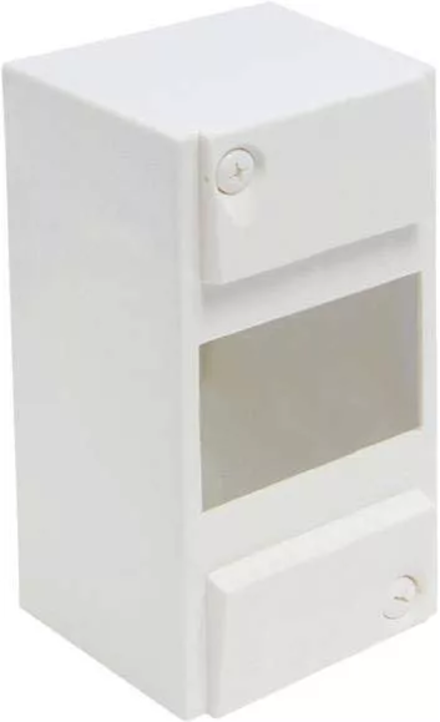 Coffret modulaire vide avec rails - Blanc - 3316