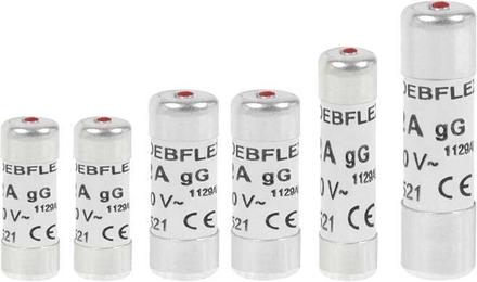 Fusibles céramique avec voyant 10 à 32A - Blanc - 3328
