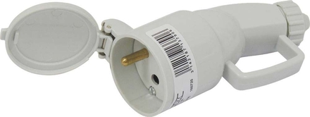 Fiche à clapet 2P+T 230V - 3384
