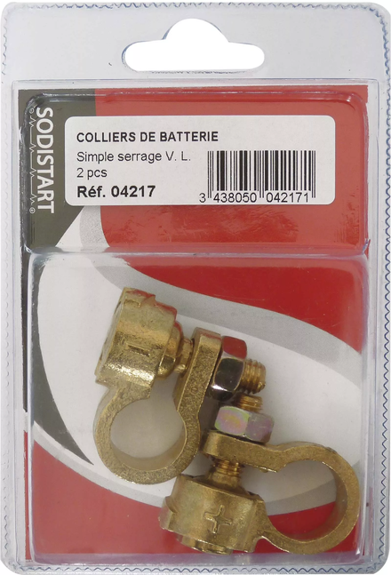 2 colliers bat.vl simple.serr/coque SODISTART - 04217