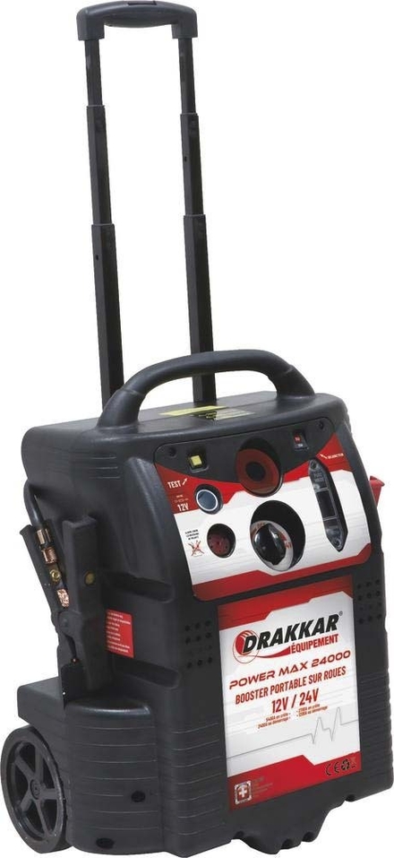 Booster 12/24V 6200A 2 batteries 34Ah sur roues DRAKKAR EQUIPEMENT - 04526