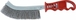 Brosse acier inox, dos en acier, poignee plastique - 04928