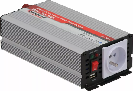 Convertisseur 12V DC/230V AC 600W max pure sinusoïde - 05181