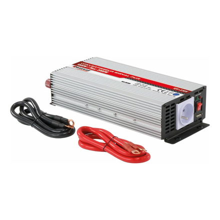 CONVERTISSEUR 1000W 12V DC / 230V AC 2000W MAX PUR SINUS - DRAKKAR EQUIPEMENT - 05190