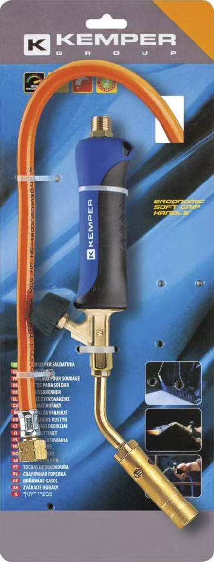 Chalumeau pour le brasage avec tuyau de 1,5m et détendeur/propane buse 20mm KEMPER - 05854