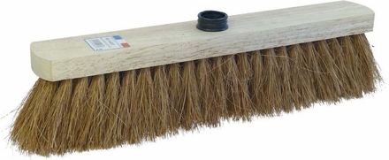 Balai coco 38cm bois douille vis - 07321