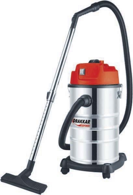 Aspirateur 30l eau et poussieres 1200w DRAKKAR EQUIPEMENT - 07436