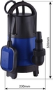 Pompe à eau immergée automatique pvc 230v 550w avec flotteur SODIGREEN - 08178