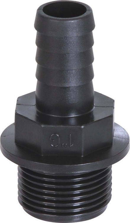 Raccord male/male droit 1'x19 pvc - 08285