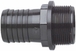 Raccord male/male droit 1'1/2x40pvc - 08289