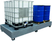 BAC DE RETENTION ACIER GALVA P/ 2 CUBITAINER 1100L -08327