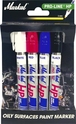 Blister de 4 feutres à peinture liquide permanents paint MARKAL - 08779