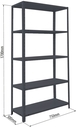 5 etageres 40kg p/etagere STILKER - 09062