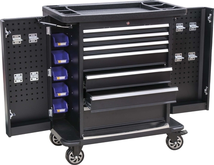 Servante d'atelier 7 tiroirs avec 2 portes laterales DRAKKAR EQUIPEMENT - 09258