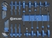 Module mousse 550x400mm tournevis, clés mâles - 34 pcs - 9634