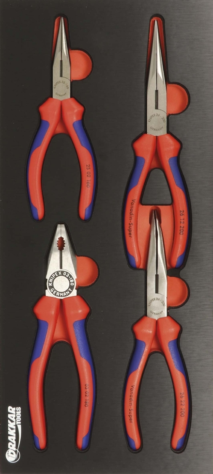Module mousse finition metal pinces a bec les DRAKKAR TOOLS - 09732