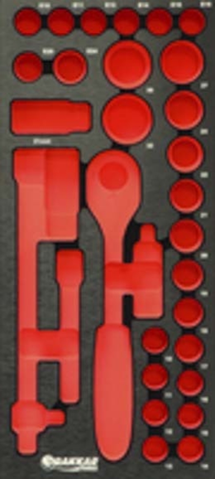 MODULE MOUSSE FINITION METAL VIDE DOUILLES 1/2' -09774