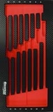 Module mousse finition carbone vide cle mixte a cliquet DRAKKAR TOOLS - 09817