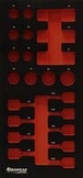Module mousse finition carbone vide douilles a choc DRAKKAR TOOLS - 09822