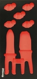 Module mousse finition carbone vide pinces a sertir DRAKKAR TOOLS - 09823