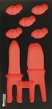 Module mousse finition carbone vide pinces a sertir DRAKKAR TOOLS - 09823