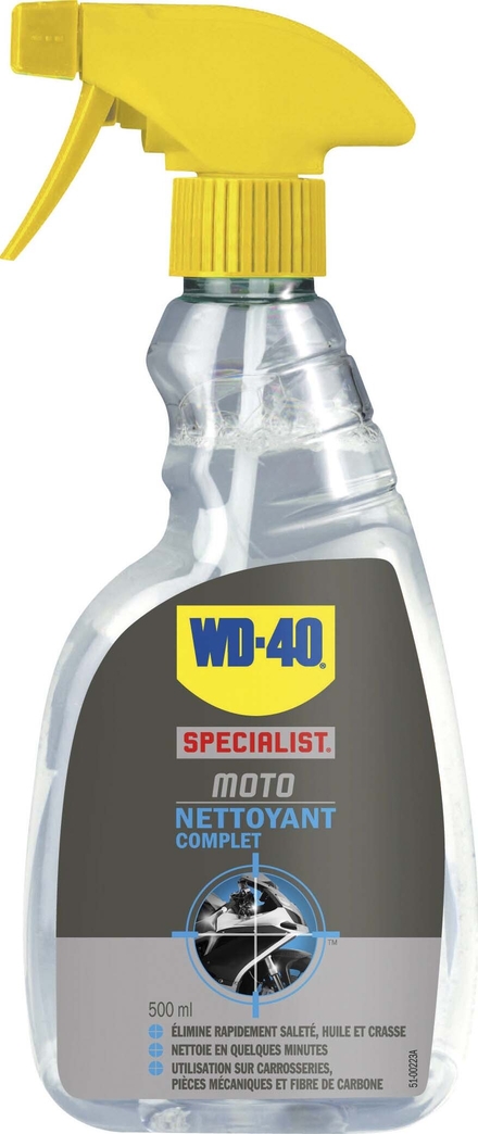 PULVERISATEUR 500ML WD40 MOTO NETTOYANT COMPLET - 09859