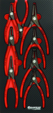 Module mousse finition carbone 8 pinces circlips KNIPEX - 09893