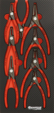 Module mousse finition carbone 8 pinces circlips KNIPEX - 09893