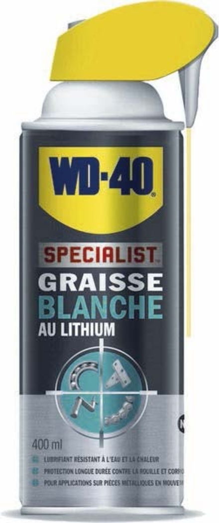 Graisse / Lubrifiant WD-40 Specialist Graisse Blanche au Lithium