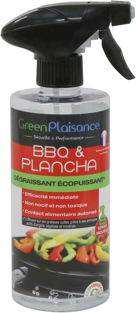 Degraissant ecopuissant pour bbq et plancha 500ml GREEN PLAISANCE - 09983
