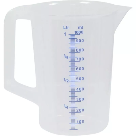 MESURE 1 LITRE GRADUEE-TRANSPARENT--10357