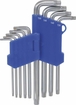 Jeu de clés mâles coudées Torx® longues alésées de TT10 à TT50 - étui pivotant de 9 pcs DRAKKAR TOOLS - 10654