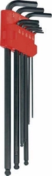 8 CLES MALES COUDEES HEXAGONALES EXTRA LONGUES EN POUCE SUR CARTE - 10658