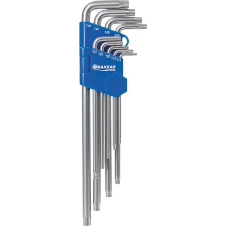9 cles tx longues coudees trouees dt DRAKKAR TOOLS - 10666