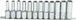 Rack 12 douilles 1/2' longues dt DRAKKAR TOOLS - 10827