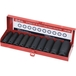 Coffret 10 douilles à chocs 1/2' serie longue + coffret métallique DRAKKAR TOOLS - 10832