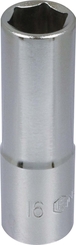 Douille longue 1/2' taille 16 dt /carte DRAKKAR TOOLS - 10871