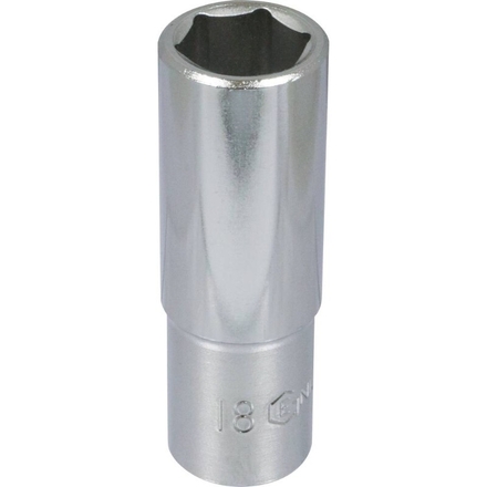 Douille longue 1/2' taille 18 dt /carte DRAKKAR TOOLS - 10873