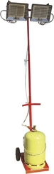Radiant gaz double mobile orientable 2,2/8,6kw propane ou butane THERMOBILE - 11053