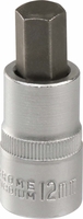 Douille 55mm embout hexagonal 6 pans 1/2' taille 12mm dt DRAKKAR TOOLS - 11186