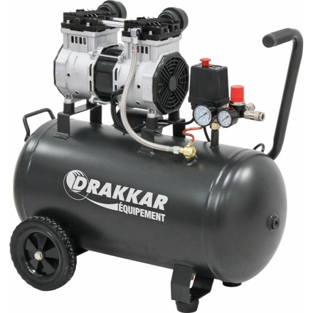 Compresseur silencieux 50L 8 bar 2CV DRAKKAR - 11213