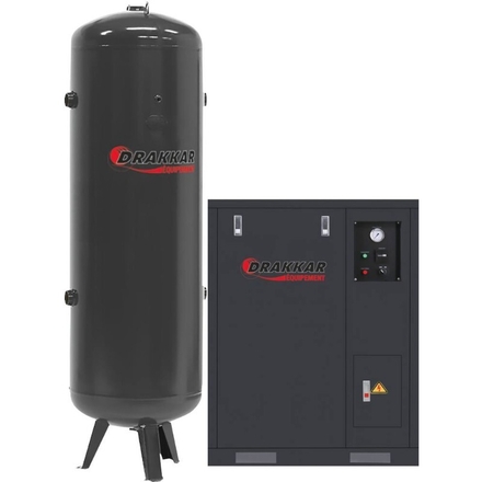 Compresseur insonorise 10cv tri+cuve verticale 500l DRAKKAR EQUIPEMENT - 11241