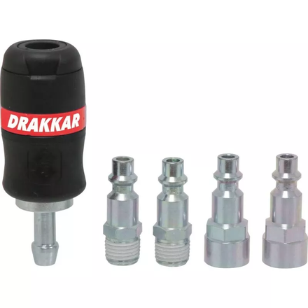 Kit raccords securite 5 pces 1/4 DRAKKAR EQUIPEMENT - 11539