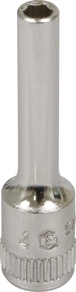Douille longue 1/4 l50mm taille 4 dt /carte DRAKKAR TOOLS - 11822