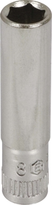 Douille longue 1/4 l50mm taille 8 dt /carte DRAKKAR TOOLS - 11834