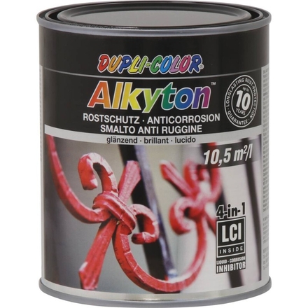 Peinture alkyton noir ral 9005 750ml DUPLI-COLOR - 11855