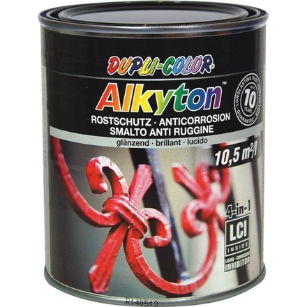 Peinture alkyton noir ral 9005 satin 750ml DUPLI-COLOR - 11857