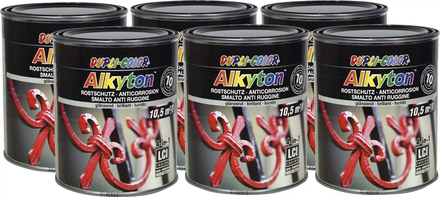 Peinture alkyton noir ral 9005 satin 750ml DUPLI-COLOR - 11857